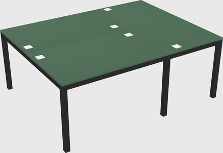 Shared office desks