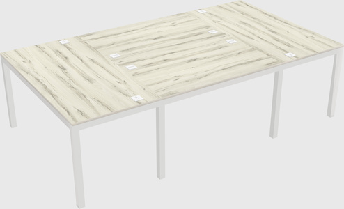 Shared office desks