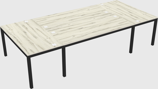 Shared office desks