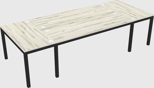 Shared office desks