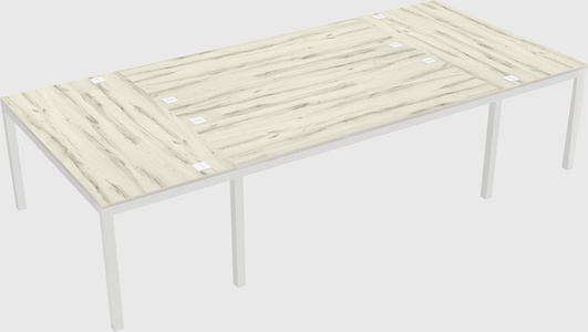Shared office desks