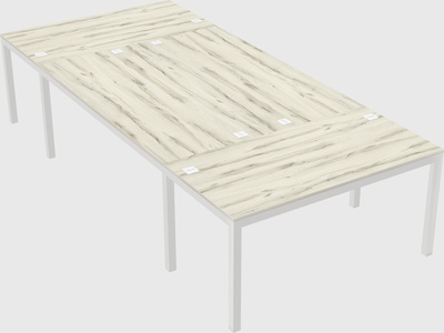 Shared office desks