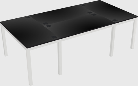 Shared office desks