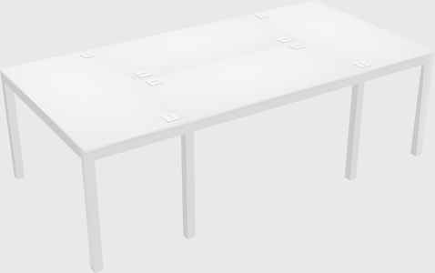 Shared office desks