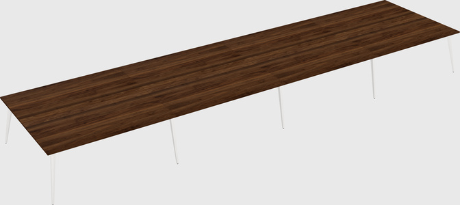 Shared rectangular office desk system