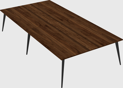 Shared rectangular office desk system