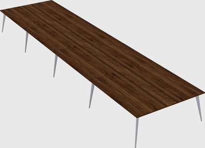 Shared rectangular office desk system