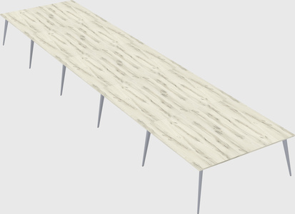 Shared rectangular office desk system