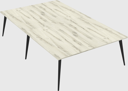 Shared rectangular office desk system