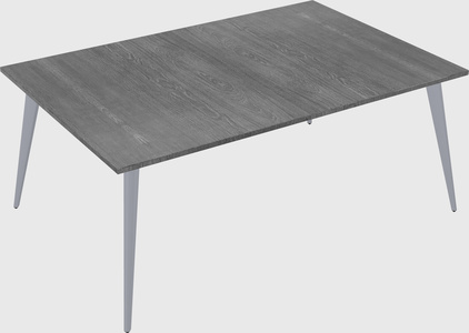 Shared rectangular office desk system