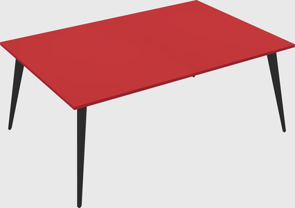 Shared rectangular office desk system