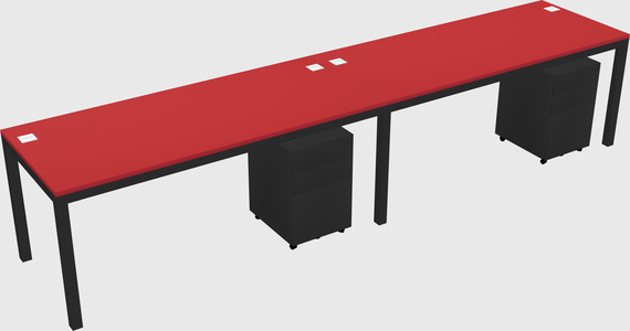 Rectangular desk