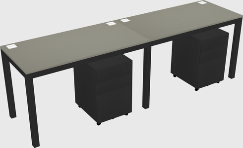 Rectangular desk