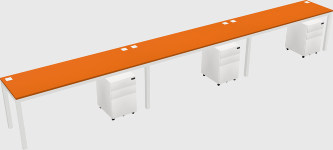 Rectangular desk