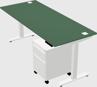 Height-adjustable desk - commercial grade
