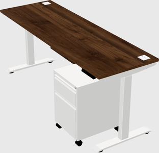 Height-adjustable desk - commercial grade