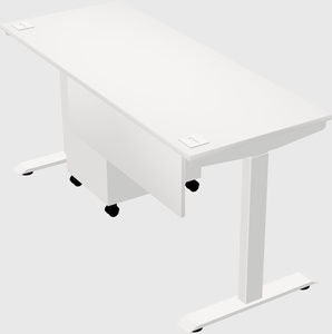 Height-adjustable desk - commercial grade