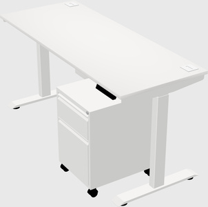 Height-adjustable desk - commercial grade