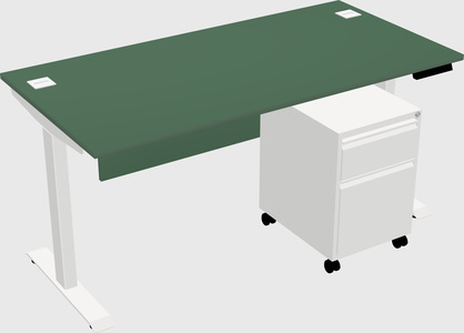Height-adjustable desk - commercial grade