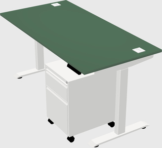 Height-adjustable desk - commercial grade