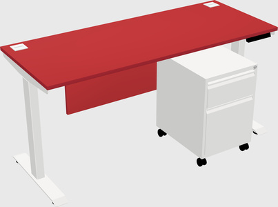 Height-adjustable desk - commercial grade