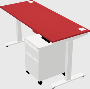 Height-adjustable desk - commercial grade