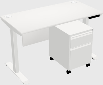 Height-adjustable desk - commercial grade