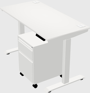 Height-adjustable desk - commercial grade