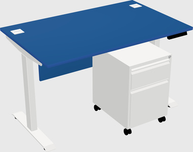 Height-adjustable desk - commercial grade