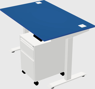 Height-adjustable desk - commercial grade
