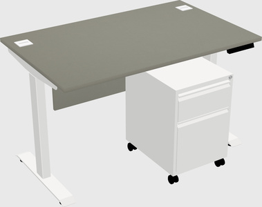 Height-adjustable desk - commercial grade