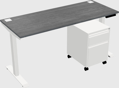 Height-adjustable desk - commercial grade