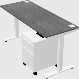 Height-adjustable desk - commercial grade