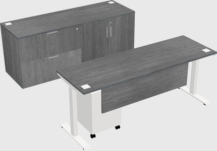 Height-adjustable desk - commercial grade