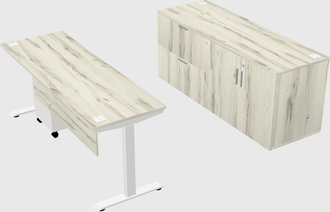 Height-adjustable desk - commercial grade