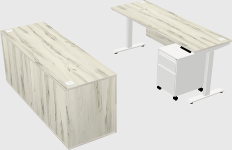 Height-adjustable desk - commercial grade