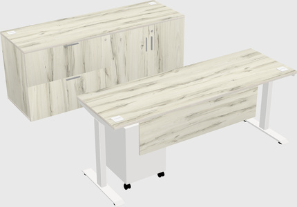 Height-adjustable desk - commercial grade