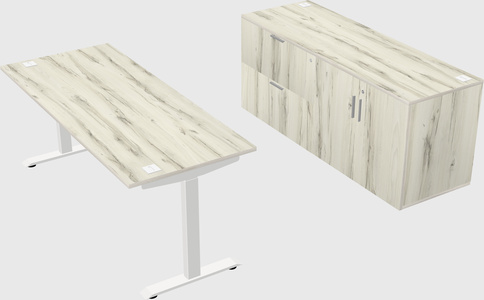 Height-adjustable desk - commercial grade