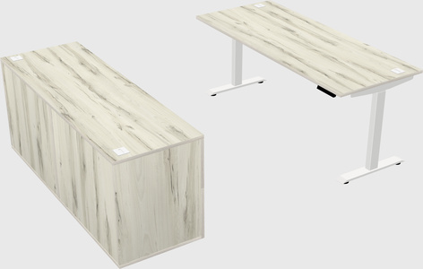 Height-adjustable desk - commercial grade