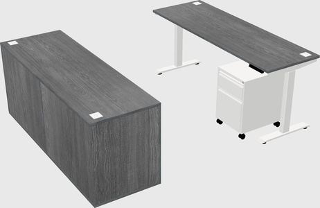 Height-adjustable desk - commercial grade