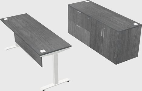 Height-adjustable desk - commercial grade