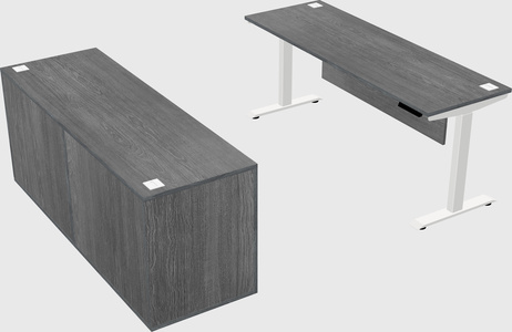 Height-adjustable desk - commercial grade