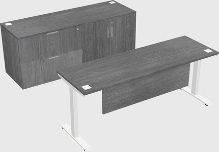 Height-adjustable desk - commercial grade