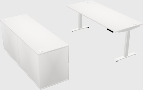 Height-adjustable desk - commercial grade