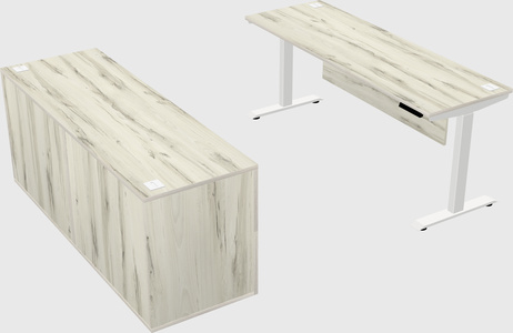 Height-adjustable desk - commercial grade