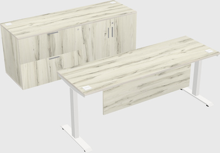 Height-adjustable desk - commercial grade