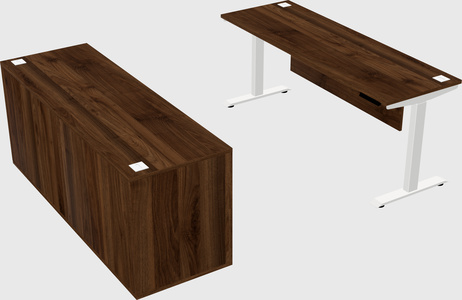 Height-adjustable desk - commercial grade