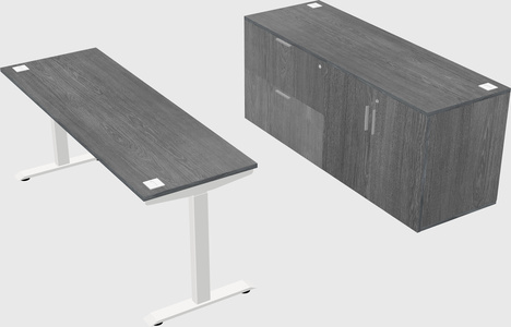 Height-adjustable desk - commercial grade