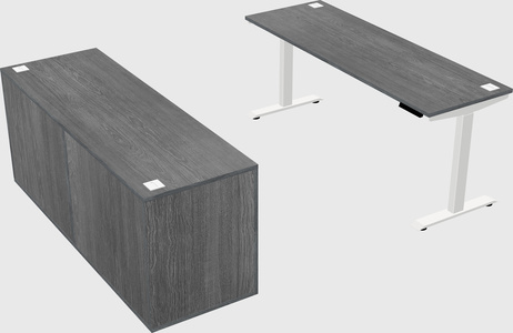 Height-adjustable desk - commercial grade