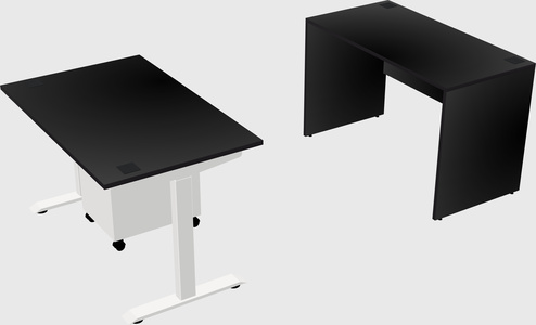 Height-adjustable desk - commercial grade